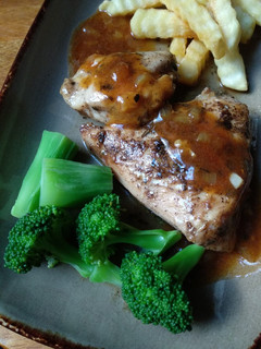 Foto resep Steak Ayam Lada Hitam saus BBQ Simpel