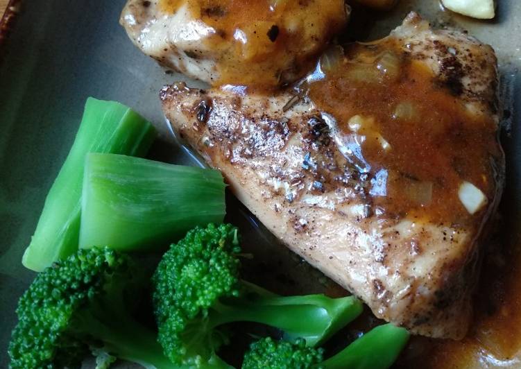 Resep Steak Ayam Lada Hitam saus BBQ Simpel, Bisa Manjain Lidah