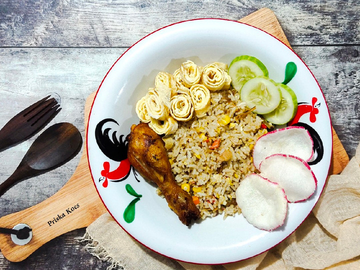 Cara Gampang Membuat Nasi Goreng Tumis Teri Kecombrang, Lezat