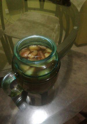 Una foto de Ponche navideño económico