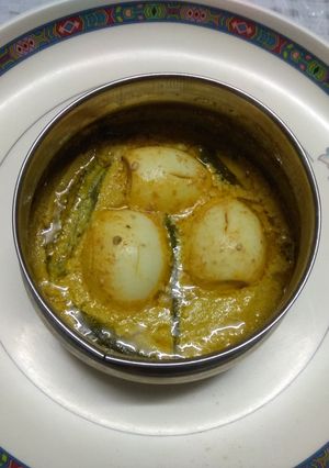 A picture of Steamed Egg Curry.