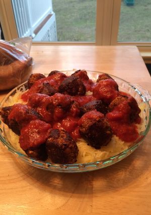 A picture of Chickpea meatballs.