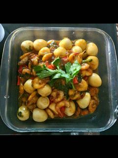 Foto resep Udang saos tiram pedas