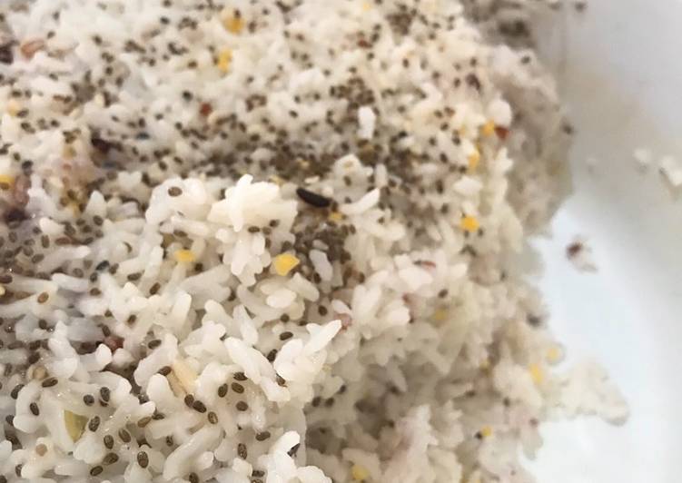 Cara Gampang Membuat Nasi Multigrain Chia Seed Presto no ricecooker, Bikin Ngiler