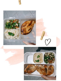 Foto resep Roasted Chicken with Garlic Butter Rice and Salsa
