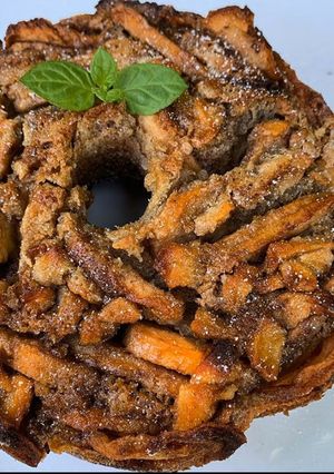 Una foto de Torta de manzana integral