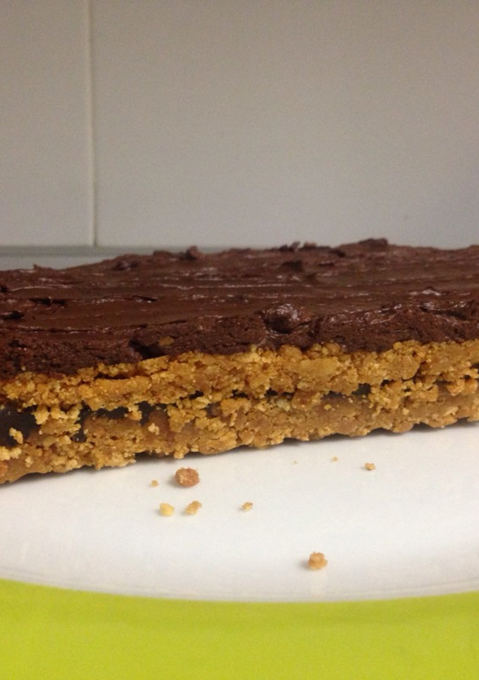 Una foto de Tarta de galleta y chocolate