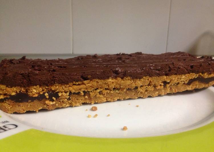 Tarta de galleta y chocolate