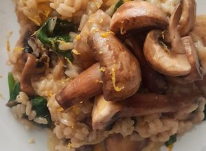Foto de Risotto de Cogumelos e Espinafres