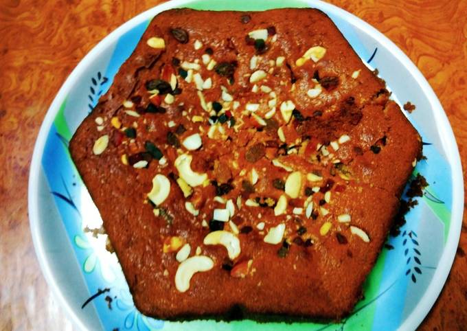 How to Prepare Super Quick Homemade Eggless caramelised Christmas Plum cake