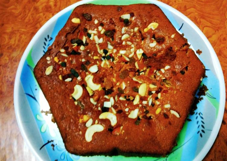 Simple Way to Prepare Super Quick Homemade Eggless caramelised Christmas Plum cake