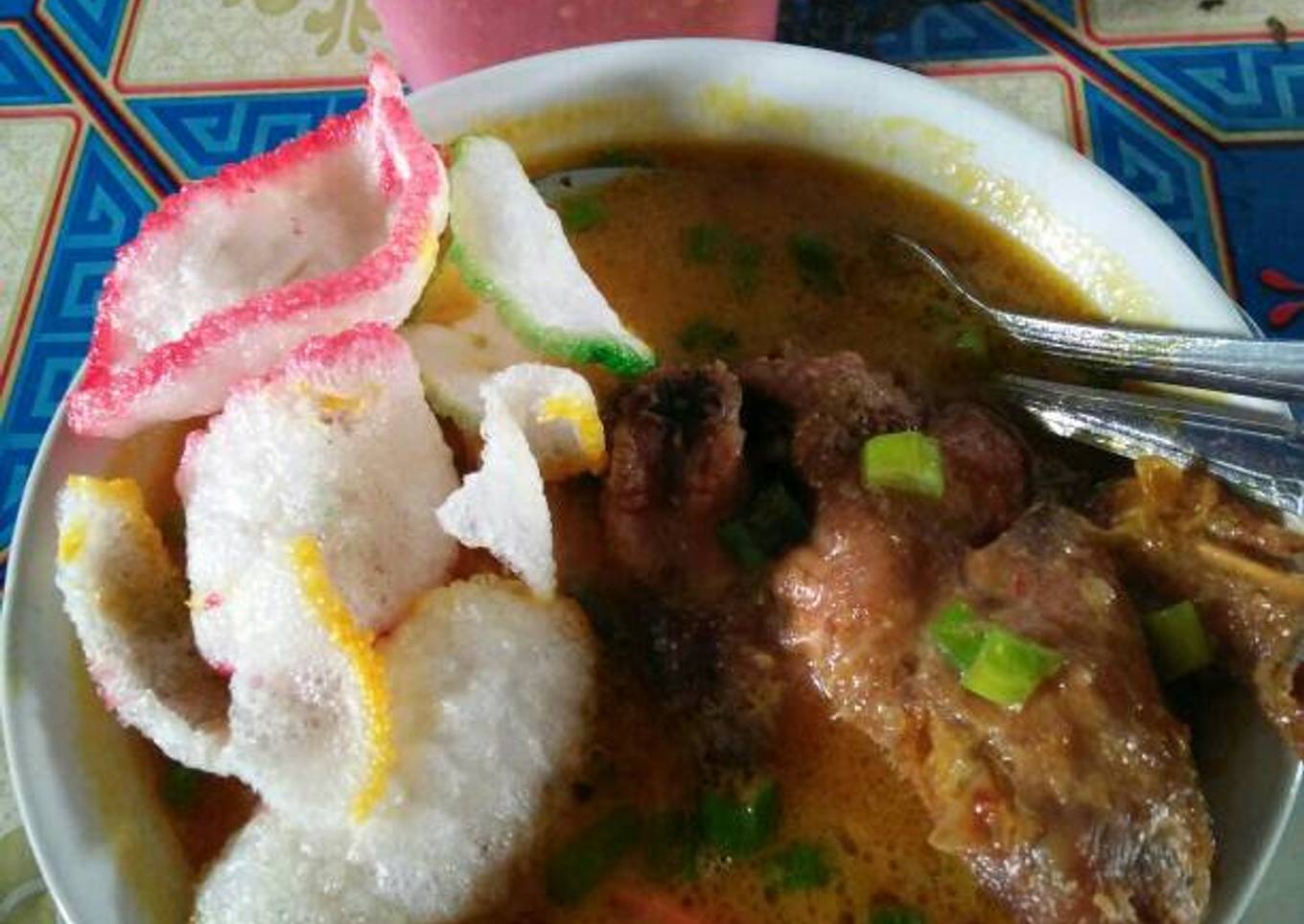 Soto ayam kecebur