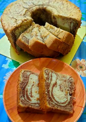 Foto resep Marmer Cake Ekonomis (Metode All in One)