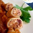 Calamares rellenos de merluza y salmón