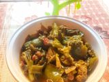 ব্রোকলি ক্যাপ্সিকাম কাজু কারি (Broccoli Capsicum Kaju Curry,Recipe in Bengali)