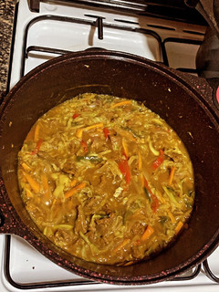A picture of Beef and cabbage sauce (my version).