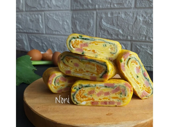 Cara Gampang Membikin Resep Gyeran Mari Egg Roll yang Uenak Anti Ribet, Mantap Sekali