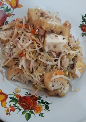 Foto resep Tumis tauge tahu sambal kecombrang