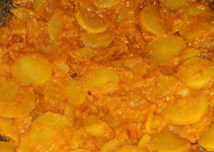 Steps to Make Homemade Sweet potato curry