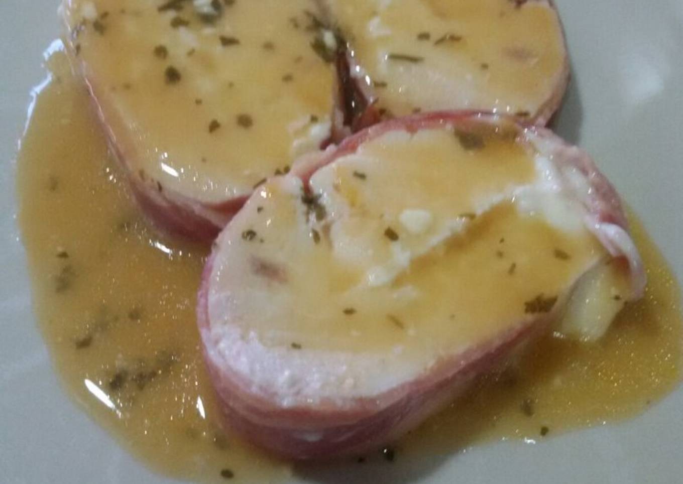 Pechugas envueltas y rellenas con thermomix