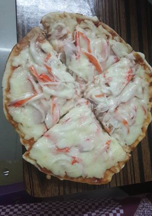 平底鍋-海鮮pizza 的食譜成品照片
