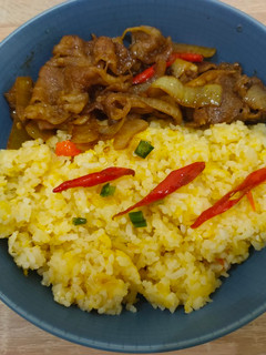 Foto resep Beef Teriyaki with Butter Rice in Bowl