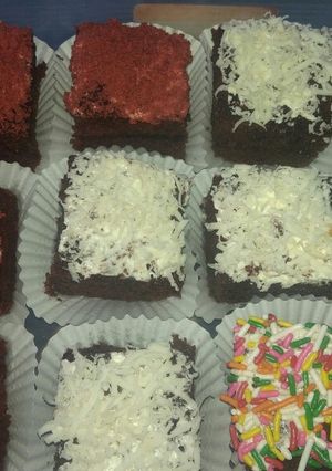 Foto resep Brownies potong aneka topping