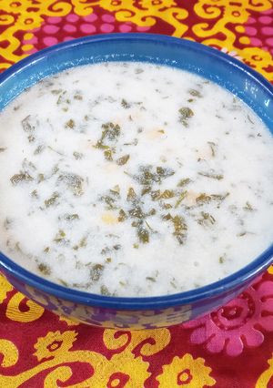 عکسی از دستور آش دوغ (حساء الحمّص)