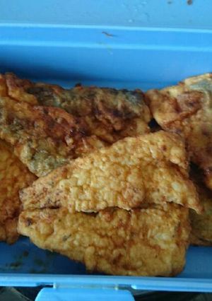 A picture of Fried hake fish.