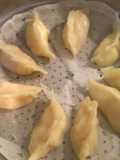Gyoza (ravioli) di gamberi al vapore