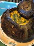 Purée de courge bernettine à la brousse corse,oignon de roscoff et persil
