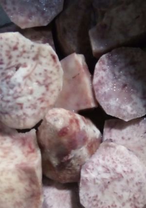 A picture of Nduma (yams).