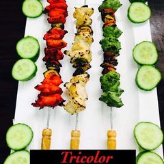 A picture of Tricolour Chicken Tikka.