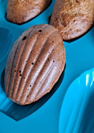 Une photo de Madeleines à la crème de marron orange sans matière grasse