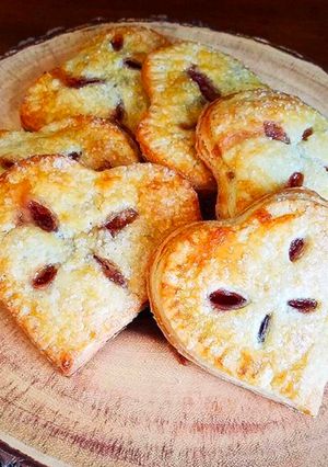 Una foto de Corazones de pastel de cereza para enamorar