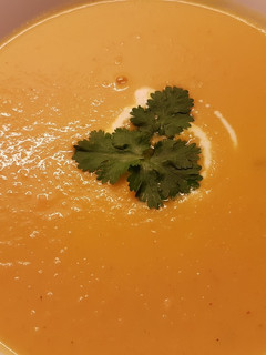 Una foto de Crema de Batata, Jengibre y Curry