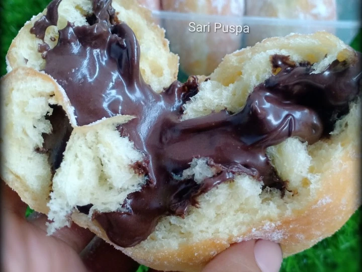 Easy Steps Prepare Recipes Bomboloni (isi coklat) the Awesome  Tasty.
