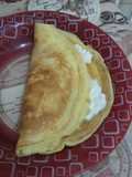 Crepioca com queijo cottage