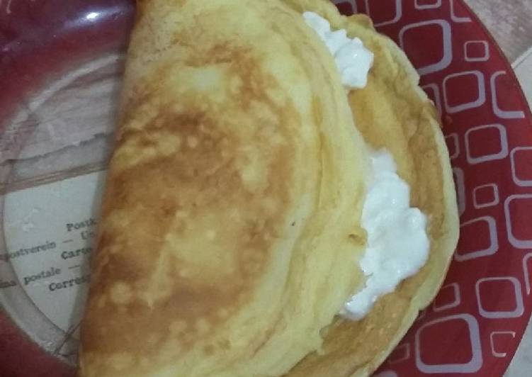 Crepioca com queijo cottage