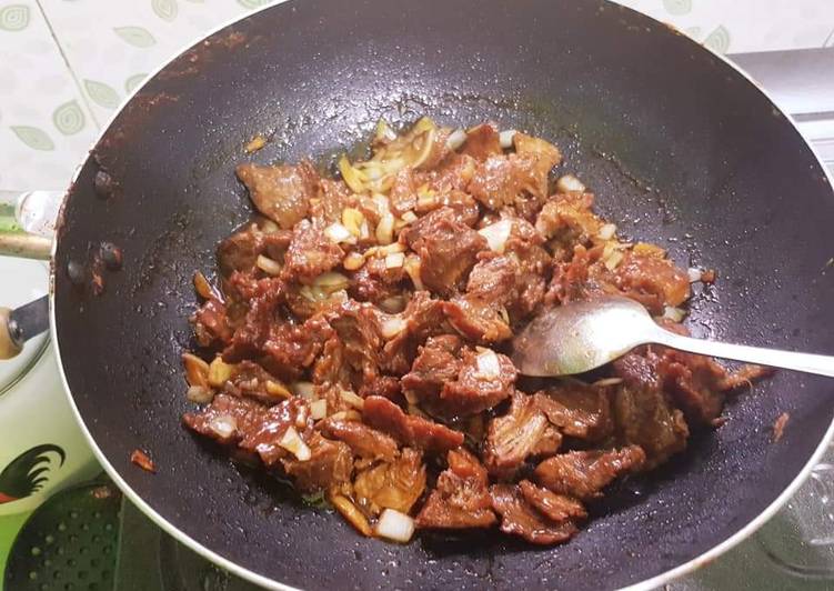 Langkah Mudah untuk Menyiapkan Beef Teriyaki ala2 Hokben, Lezat Sekali