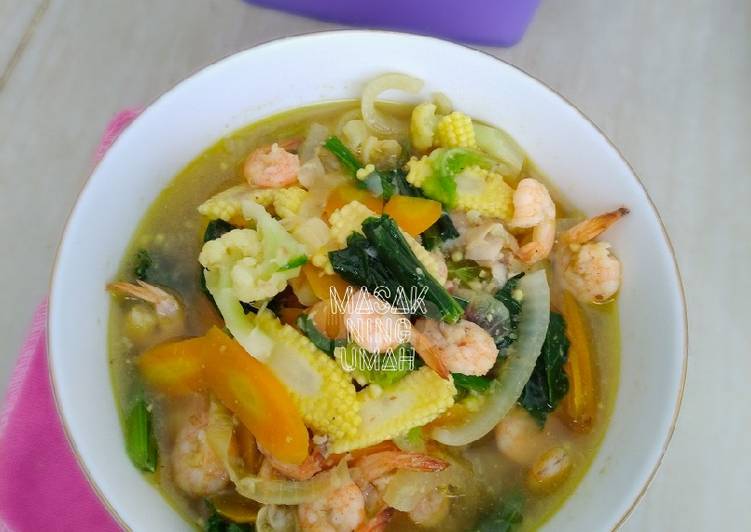 Langkah Mudah untuk Menyiapkan Capcay udang kuah ala dapur ibu 🤗🤗, Sempurna