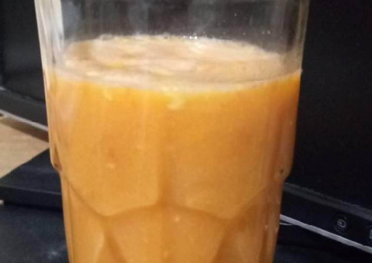 Step-by-Step Guide to Make Super Quick Homemade Orange juice smoothie