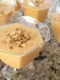 Helado de durazno y yogurt