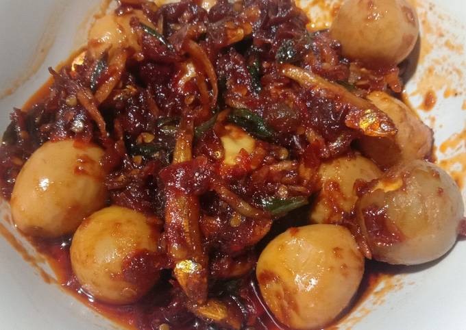 Sambal Telur Puyuh dan Teri