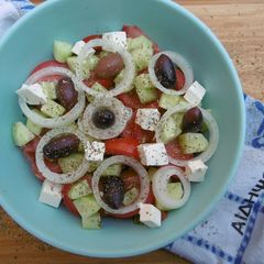 A picture of Traditional Greek Salad (Choriatiki Salata).
