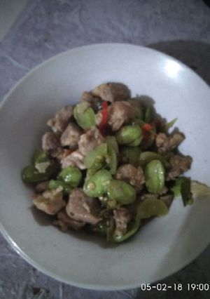 Foto resep Daging babi tumis pete