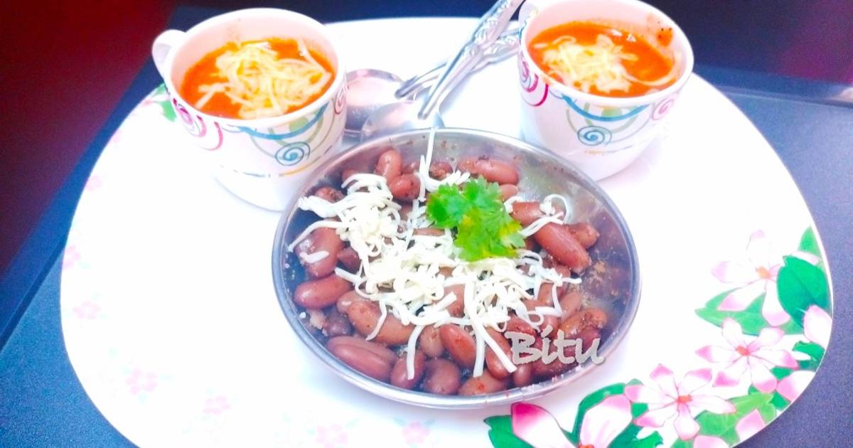 Jain Tomato Kidney Beans Soup Recipe by Bitu IND (Manju Jain) Cookpad