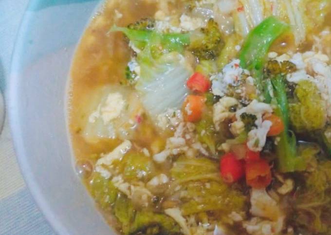 Cara Memasak Brokoli sawi bumbu indomie Gampang