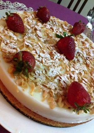 صورة لوصفة شيز كيك بسبوسة جزائرية