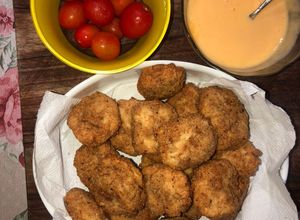 Una foto de Nuggets de pollo casero